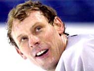 Sean Burke will report to the AHL rather than retire from the NHL. (Pekka Sakki/Associated Press) 